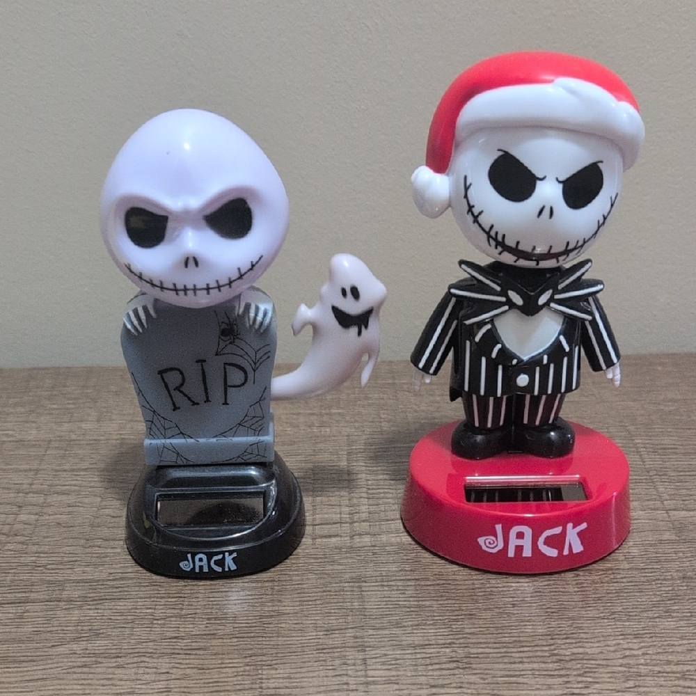 Jack Skellington Solar Bobbleheads